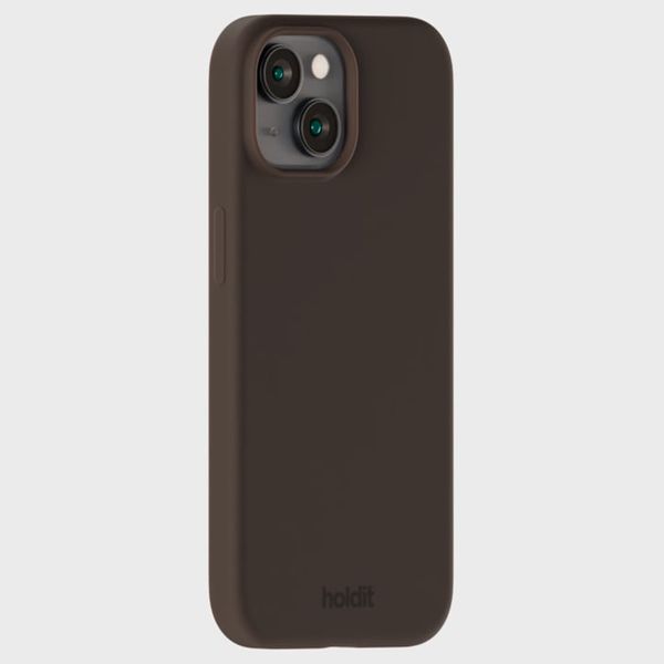 Holdit Coque Silicone Apple iPhone 15 - Chocolate