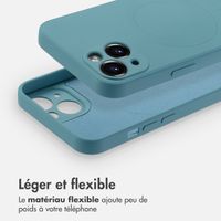imoshion Coque Couleur avec MagSafe Apple iPhone 13 - Smoke Green