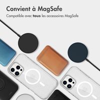 imoshion Coque Pailletée avec MagSafe Apple iPhone 16 Pro Max - Paillettes Transparent