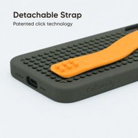 Callbuddy Coque avec strap Apple iPhone 17e / 16e / 15 / 14 / 13 - Camo Orange