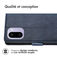 imoshion Étui de télephone portefeuille de luxe OnePlus 15R - Bleu foncé