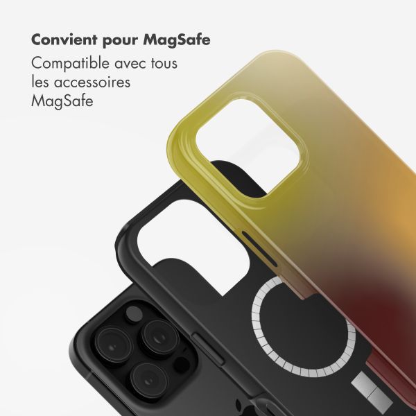 Selencia Coque arrière Vivid avec MagSafe Apple iPhone 16 Pro - Gradient Olive Dust
