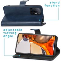 imoshion Étui de télephone portefeuille de luxe Xiaomi 11T (Pro) - Bleu foncé