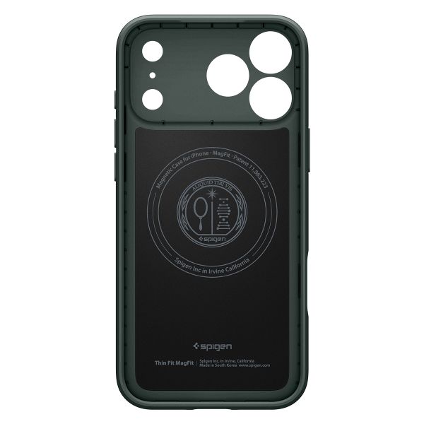 Spigen Coque Thin Fit avec MagSafe Apple iPhone 18 Pro / 17 Pro - Abyss Green