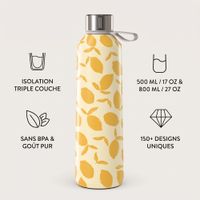 Burga Water Bottle - 500 ml - Lemon Tart