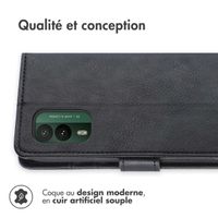 imoshion Étui de télephone portefeuille de luxe Nokia XR21 - Noir