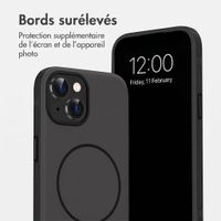 imoshion Coque arrière Color avec Thin MagSafe Ring Apple iPhone 15 - Noir