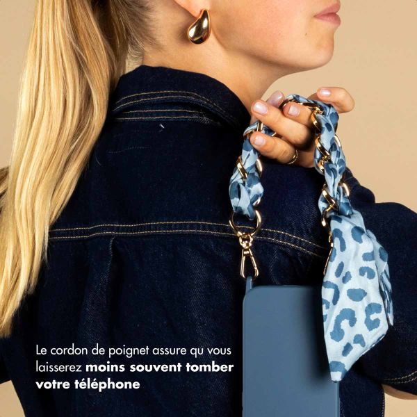 Selencia Bracelet de luxe avec écharpe - Bleu