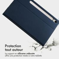 Accezz Coque tablette Classic Samsung Galaxy Tab S9 11.0 pouces / S10 Lite / S10 FE / S9 FE 10.9 pouces - Bleu foncé