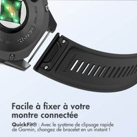 imoshion Bracelet QuickFit® Stripe en silicone  - Connexion Garmin 26 mm - Noir