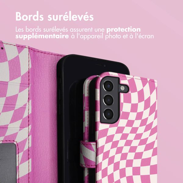 imoshion Étui de télephone portefeuille Design Samsung Galaxy S21 - Retro Pink