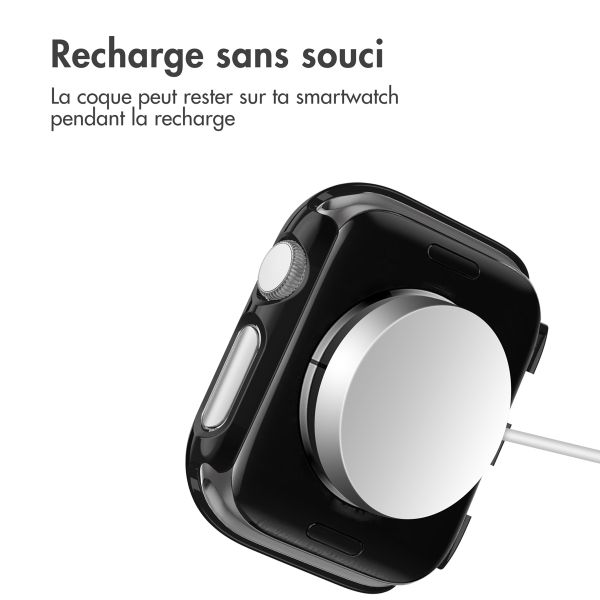 imoshion Coque rigide brillante à couverture complète Apple Watch 1 / 2 / 3 - 42 mm - Noir