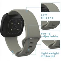 imoshion Bracelet silicone Fitbit Versa 4/ 3 / Sense (2) - Gris foncé
