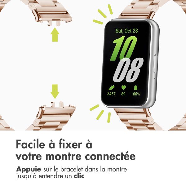 imoshion Bracelet en acier Samsung Galaxy Fit 3 - Rose Doré