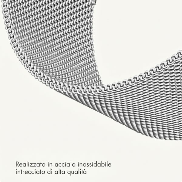 imoshion Bracelet magnétique milanais  - Connexion universelle 20 mm - Argent