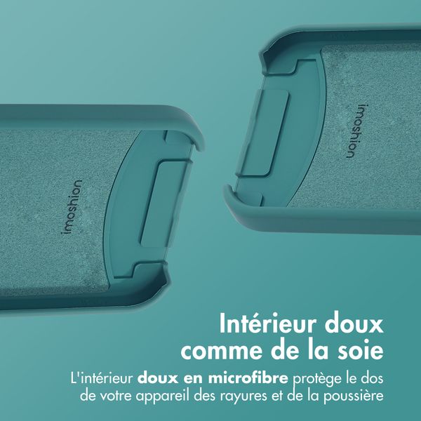 imoshion Coque arrière Color avec cordon amovible et MagSafe Apple iPhone 15 - Vert foncé