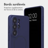 Accezz Coque Grip avec MagSafe Samsung Galaxy S26 Ultra - Bleu foncé