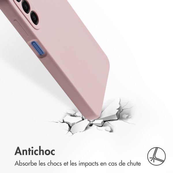 Accezz Coque Liquid Silicone Samsung Galaxy A17 (5G) / (4G) - Rose