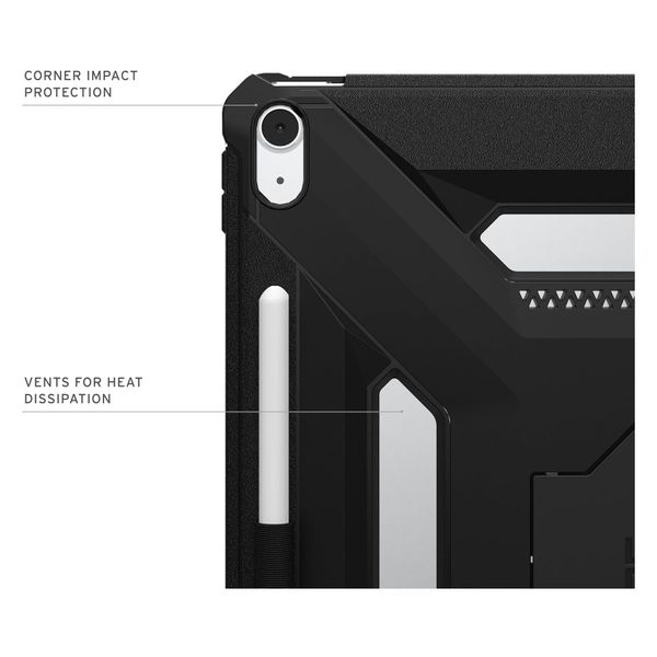 UAG Coque arrière Scout Plus avec support Scout Apple iPad Air 13 pouces (2026) M4 / (2025) M3 / (2024) M2 - Black