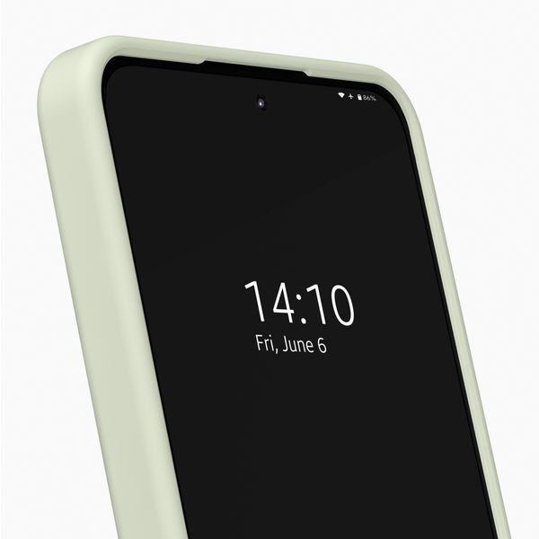 iDeal of Sweden Coque en silicone avec MagSafe Samsung Galaxy A57 (5G) - Sage Green