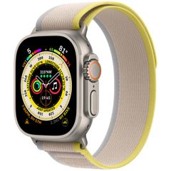 Apple Bracelet Trail Loop Apple Watch | 44/45/46/49 mm - Taille S/M - Jaune / Beige
