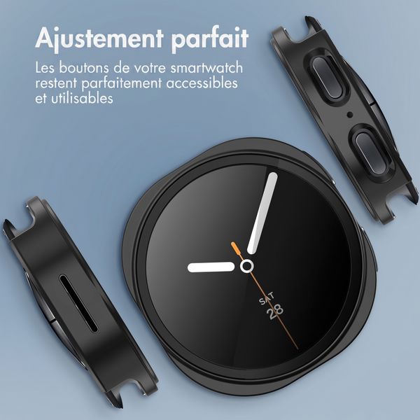 imoshion Coque rigide à couverture complète Samsung Galaxy Watch 8 (44 mm) - Noir