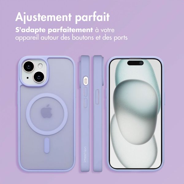 imoshion Coque Color Guard avec MagSafe Apple iPhone 15 - Lilas