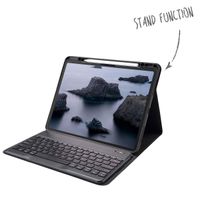 Accezz Étui de tablette portefeuille Bluetooth Clavier Apple iPad Pro 13 (2025) M5 / (2024) M4 - AZERTY / FR - Noir