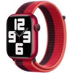 Apple Bracelet Sport Loop Apple Watch | 38/40/41/42 mm - Black / Red