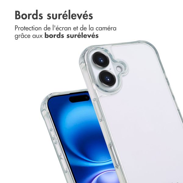 imoshion Coque avec dragonne + bracelet Apple iPhone 16 - Perles Cœurs