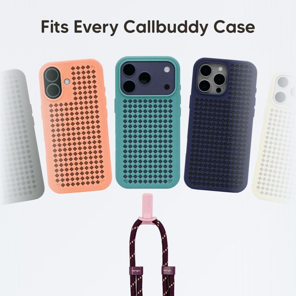 Callbuddy Lanyard - Cordon pour téléphone - Burgundy Pink