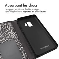 imoshion Étui de télephone portefeuille Design Samsung Galaxy S9 - Black And White