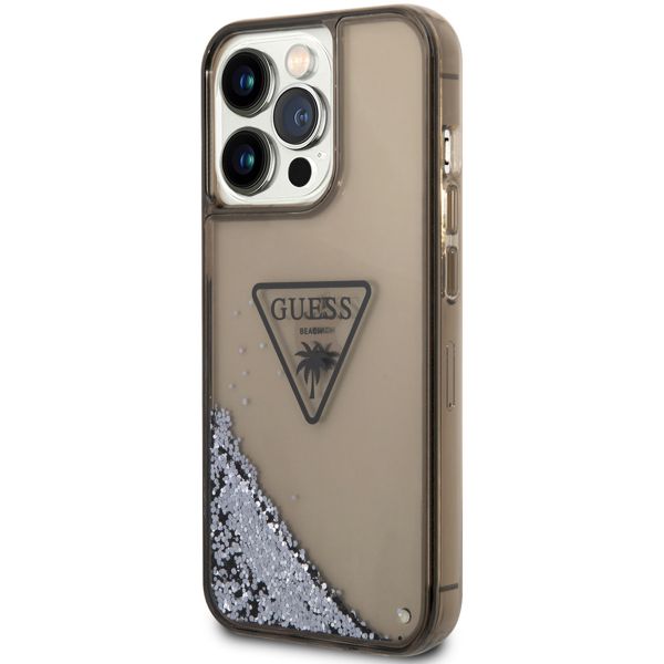 Guess Coque Liquid Glitter Apple iPhone 14 Pro Max - Noir