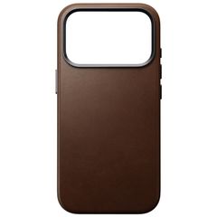 Nomad Coque arrière Traditional Leather avec MagSafe Apple iPhone 18 Pro / 17 Pro - Brown