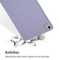 Accezz Coque Liquid Silicone avec porte-stylet Apple iPad Air 13 pouces (2026) M4 / (2025) M3 / (2024) M2 - Lila