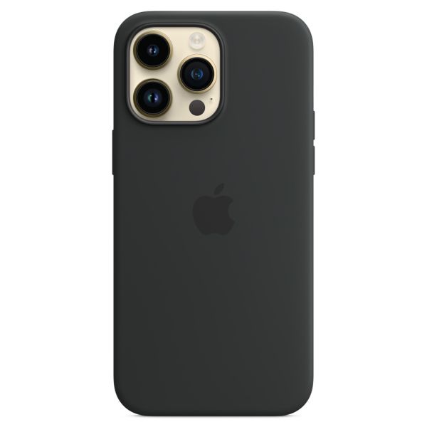 Apple Coque en silicone MagSafe Apple iPhone 14 Pro Max - Midnight