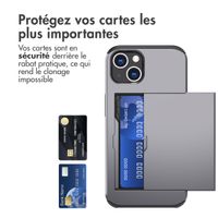 imoshion Coque arrière avec porte-cartes Apple iPhone 13 - Gris