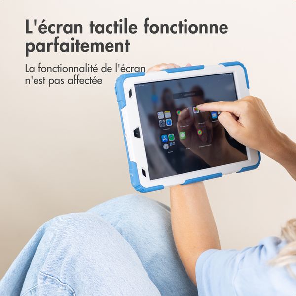 imoshion Coque tablette kidsproof Rugged Apple iPad 6 (2018) 9.7 pouces / iPad 5 (2017) 9.7 pouces / Air 2 (2014)/Air 1 (2013) - Bleu