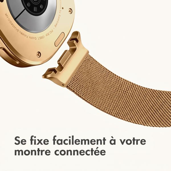imoshion Bracelet magnétique milanais Samsung Galaxy Watch 9 (40/44mm) / Watch 8 (40/44mm) / Classic (46mm) - Doré