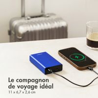 imoshion Ultra Series Aluminium Batterie externe 20.000 mAh - Charge rapide jusqu'à 33 watts - Cobalt Blue