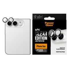 PanzerGlass Hoops Optic Rings Protection cam&eacute;ra Apple iPhone Duo - Clear