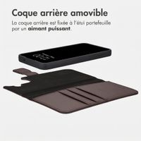 imoshion Étui portefeuille luxe 2-en-1 amovible Samsung Galaxy A27 (5G) - Marron