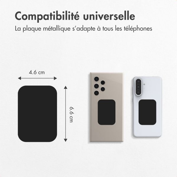 imoshion Plaque métallique pour support magnétique - Noir