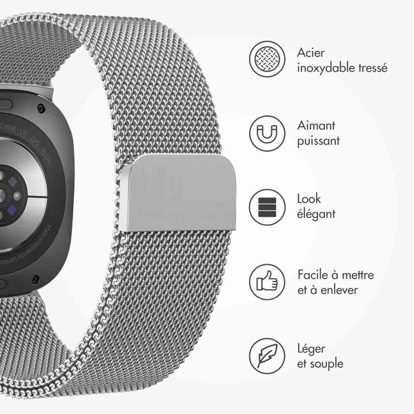 imoshion Bracelet magnétique milanais Samsung Galaxy Watch Ultra (2024/2025) - Argent