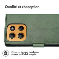 imoshion Étui de télephone portefeuille de luxe Motorola Moto G15 / G15 Power - Vert