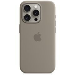 Apple Coque en silicone MagSafe Apple iPhone 15 Pro - Clay