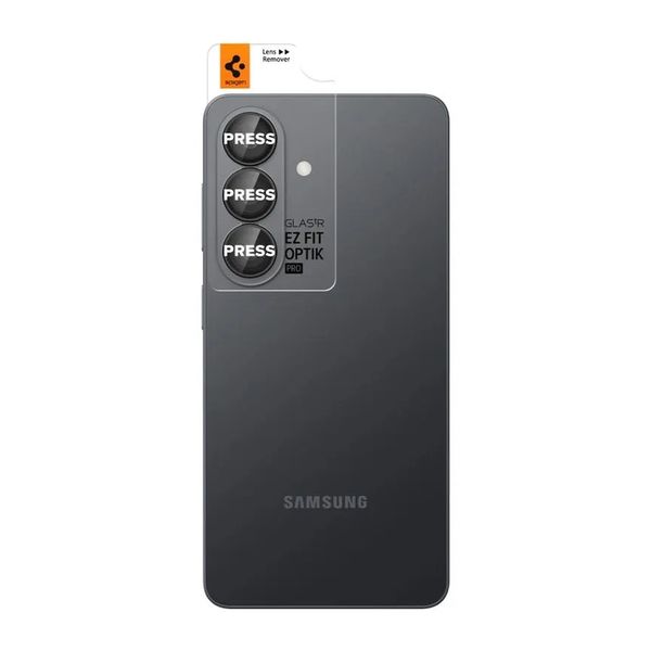 Spigen Optik Pro EZ Fit Lens Protector - Protection d'objectif de caméra (lot de 2) Samsung Galaxy S26 Plus - Noir