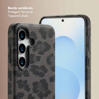 Selencia Coque Sabi imprimé panthère avec MagSafe Samsung Galaxy S25 - Midnight Black