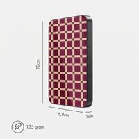Selencia Powerbank Vivid 5 000 mAh - MagSafe et Qi - Black / Check This Burgundy