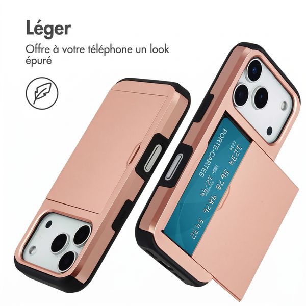 imoshion Coque arrière avec porte-cartes Apple iPhone 18 Pro / 17 Pro - Rose Gold